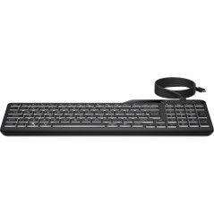 HP Backlit Wired Keyboard - Enhance Your Typing Experience with Stylish Illumination (7N7C0AA#UUZ)